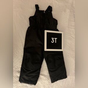 Black zip front Snow Pants 3T